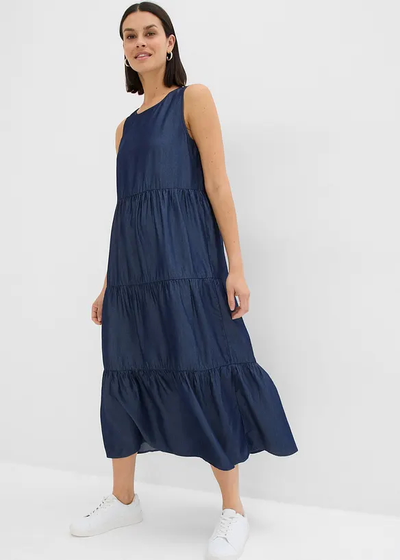 Abito midi in lyocell liscio, bonprix