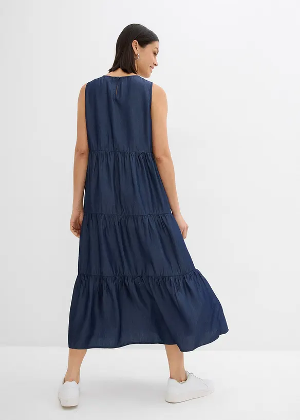 Abito midi in lyocell liscio, bonprix