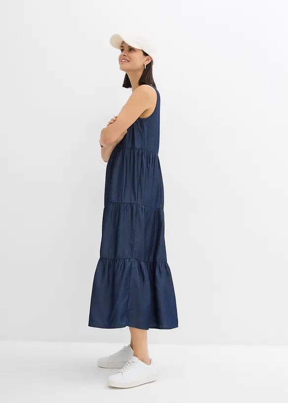 Abito midi in lyocell liscio, bonprix