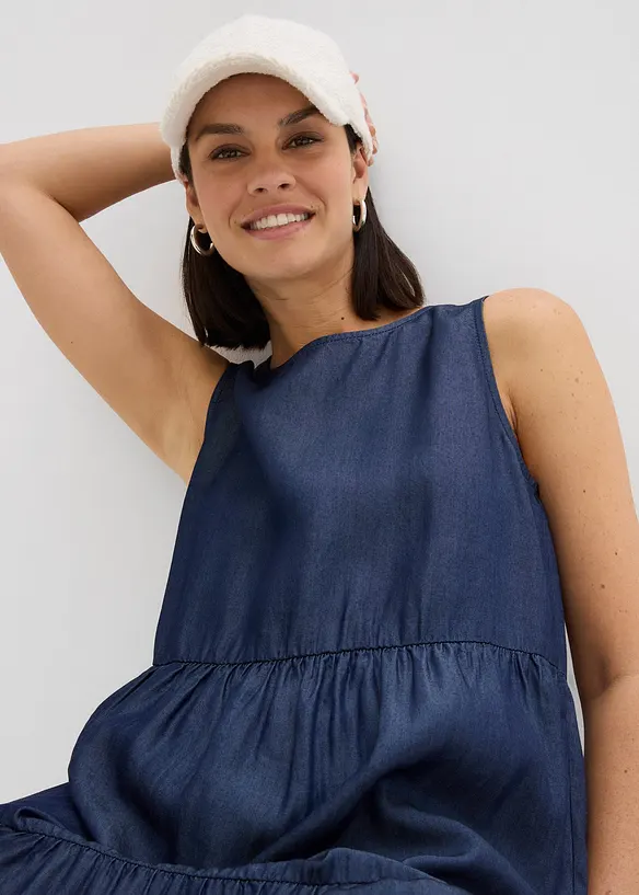Abito midi in lyocell liscio, bonprix