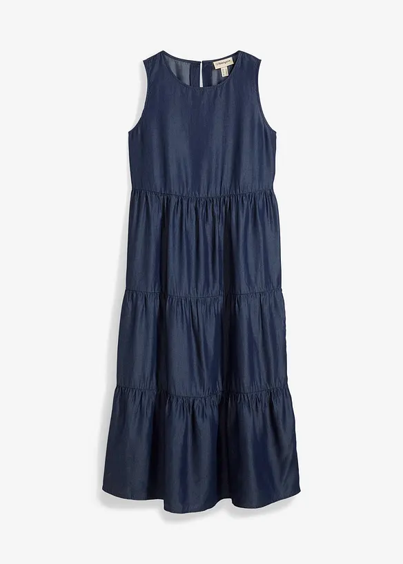 Abito midi in lyocell liscio, bonprix