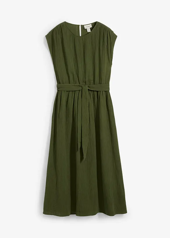 Abito midi in puro cotone, bonprix