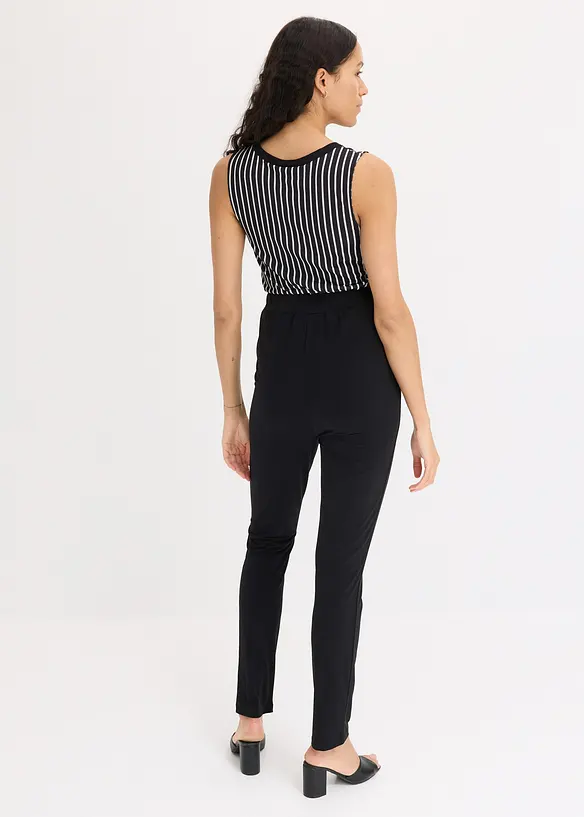 Tuta elegante in jersey a righe, bonprix