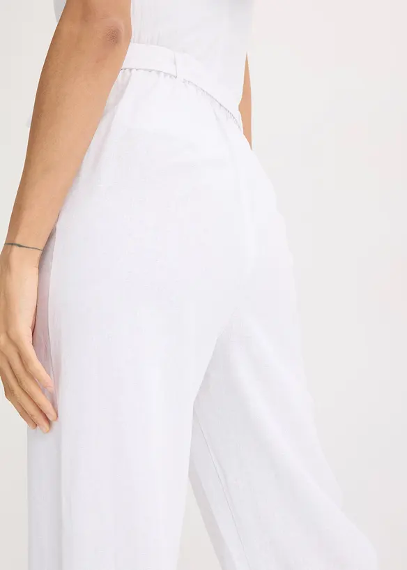 Tuta elegante in misto lino e viscosa, bonprix