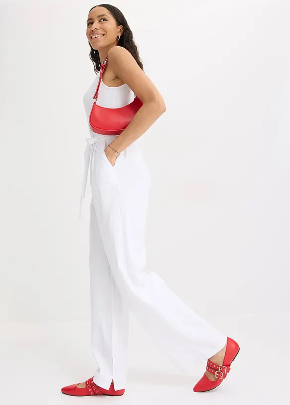Tuta elegante in misto lino e viscosa, bonprix