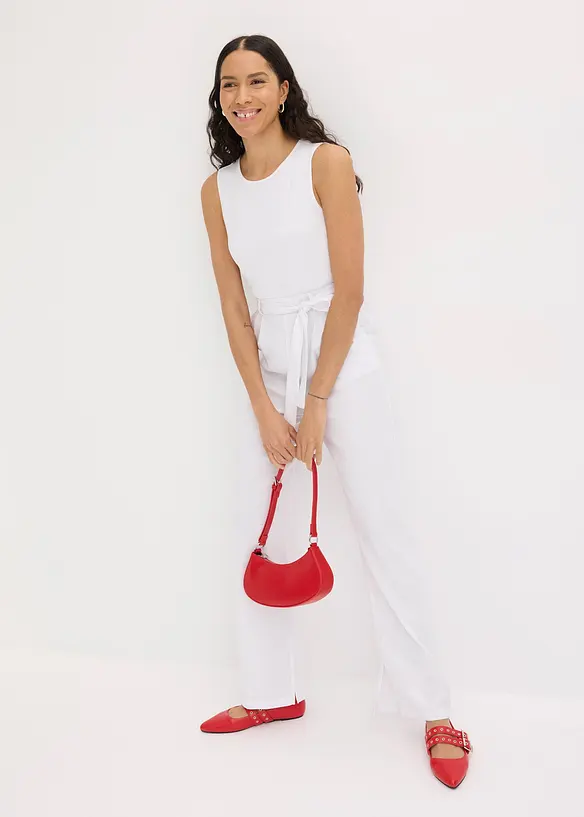 Tuta elegante in misto lino e viscosa, bonprix