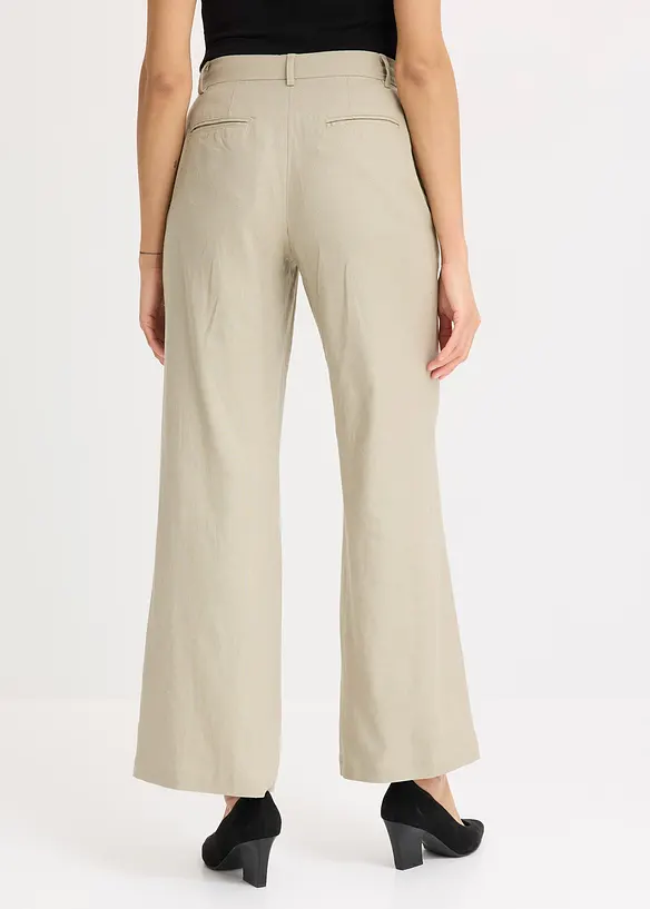 Pantaloni a palazzo in lino, bonprix