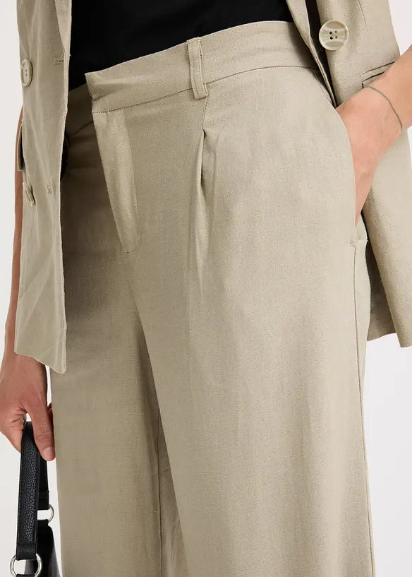 Pantaloni a palazzo in lino, bonprix
