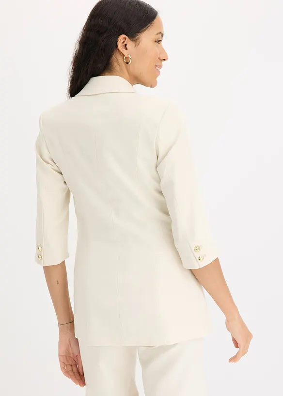 Blazer lungo con maniche a 3/4, bonprix
