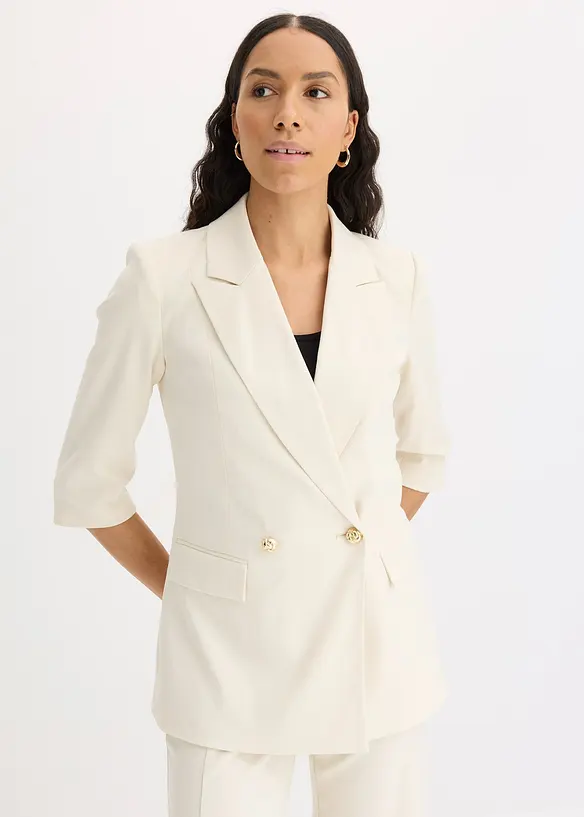 Blazer lungo con maniche a 3/4, bonprix
