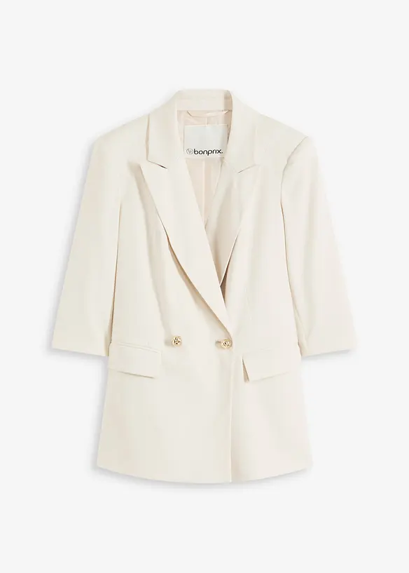 Blazer lungo con maniche a 3/4, bonprix
