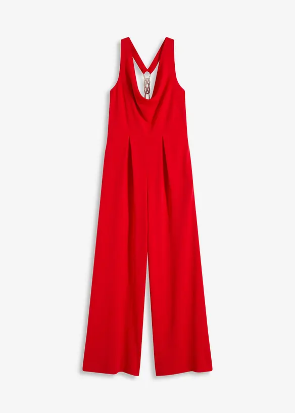 Tuta elegante con scollatura a cascata, bonprix