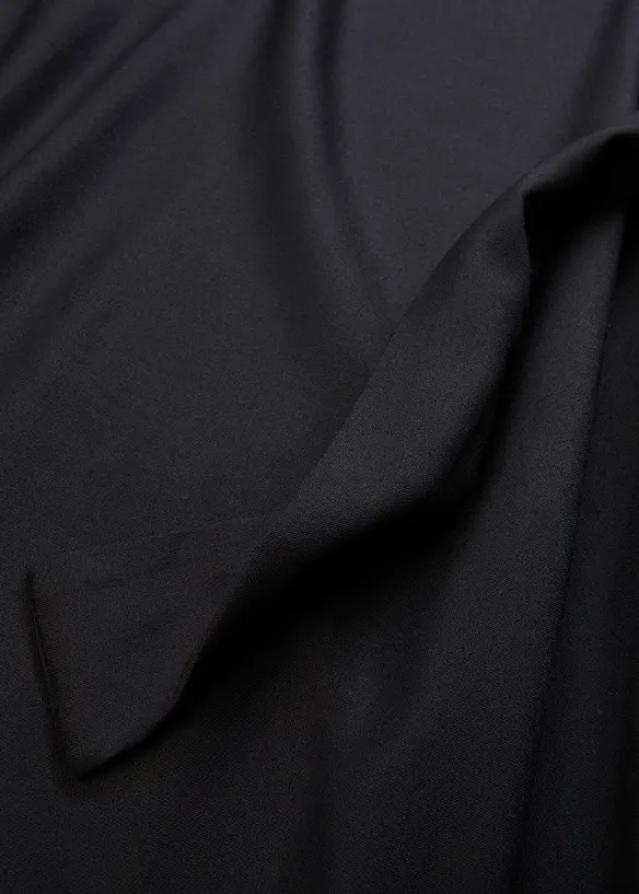 Abito midi a maniche corte con bordo elastico e cintura, bonprix
