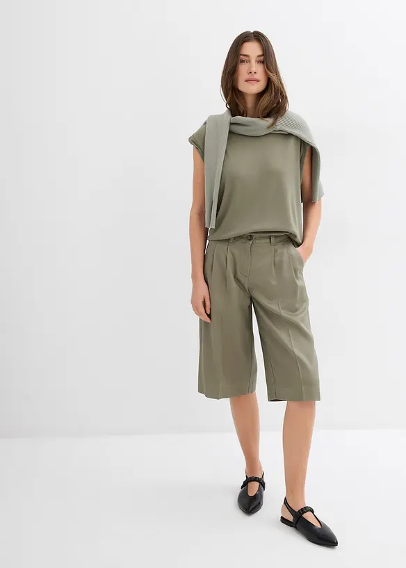 Top con spalline imbottite in misto viscosa, bonprix