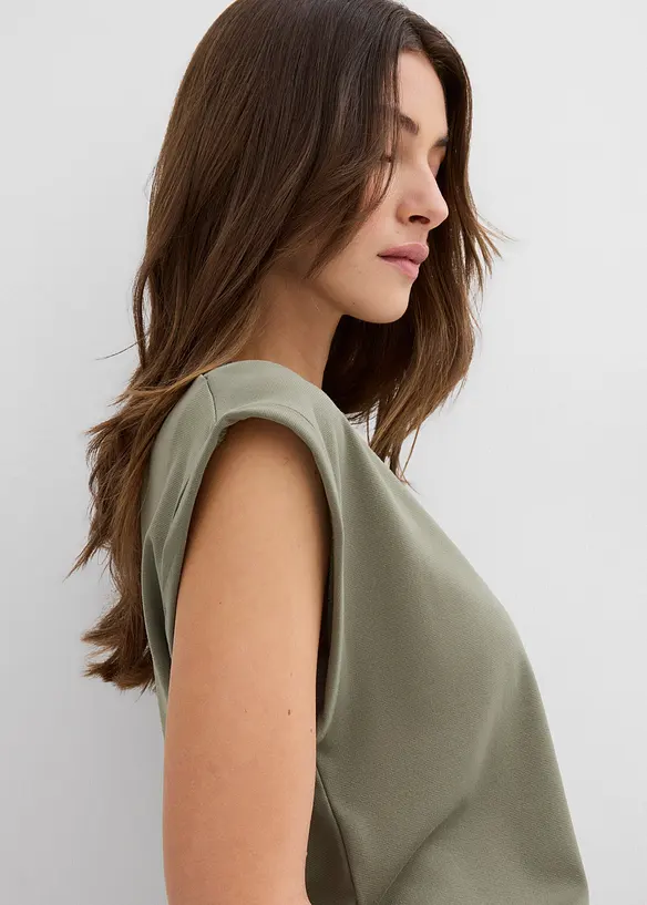Top con spalline imbottite in misto viscosa, bonprix