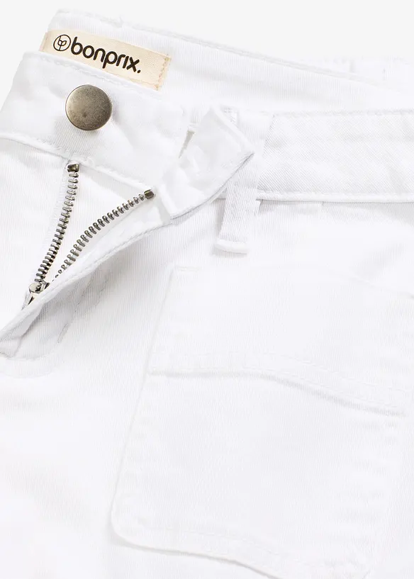 Pantaloni capri in cotone elasticizzato, bonprix