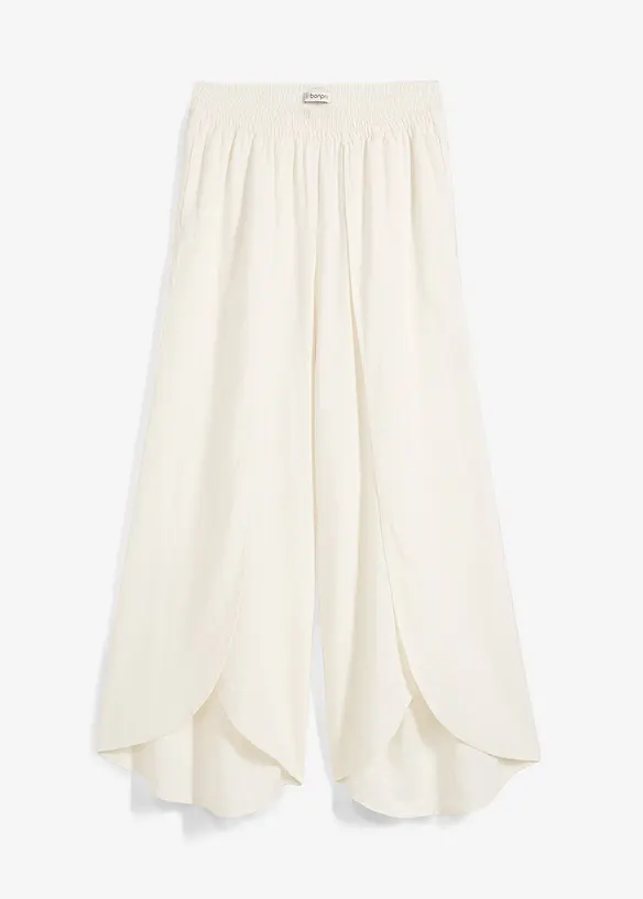 Pantaloni cropped con spacco, bonprix