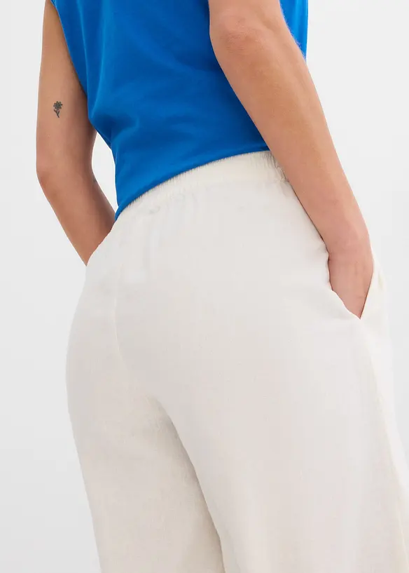 Pantaloni cropped con spacco, bonprix