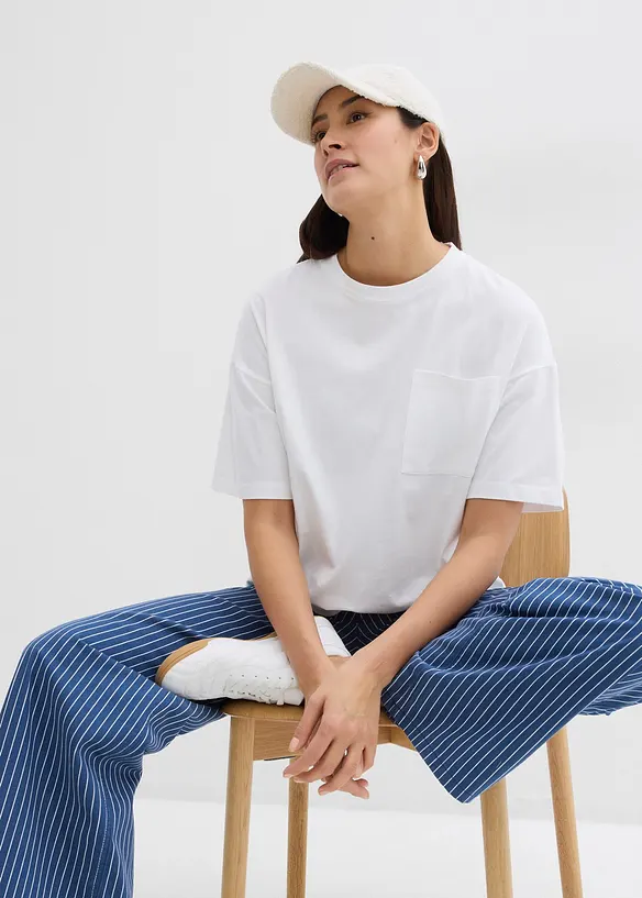 Pantaloni in twill di puro cotone, bonprix