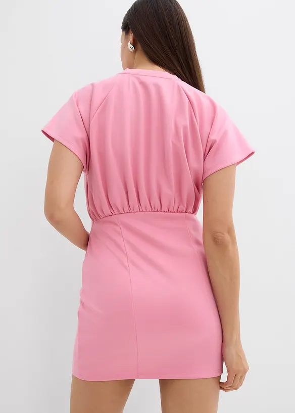 Abito in maglina con arricciatura, bonprix
