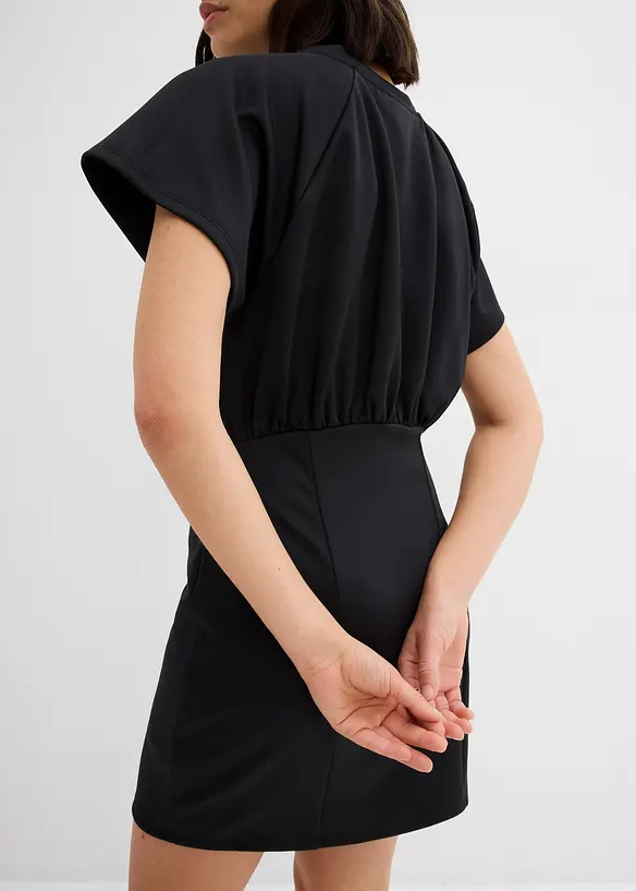 Abito in maglina con arricciatura, bonprix