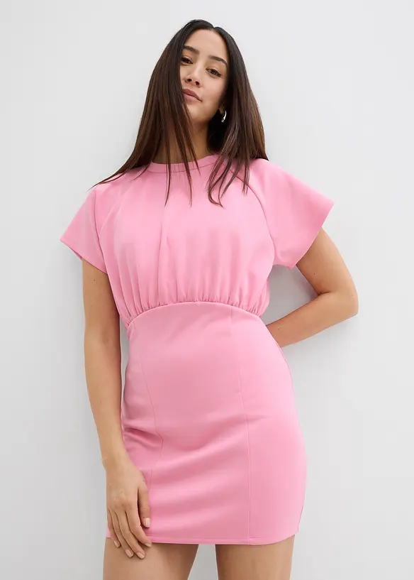 Abito in maglina con arricciatura, bonprix