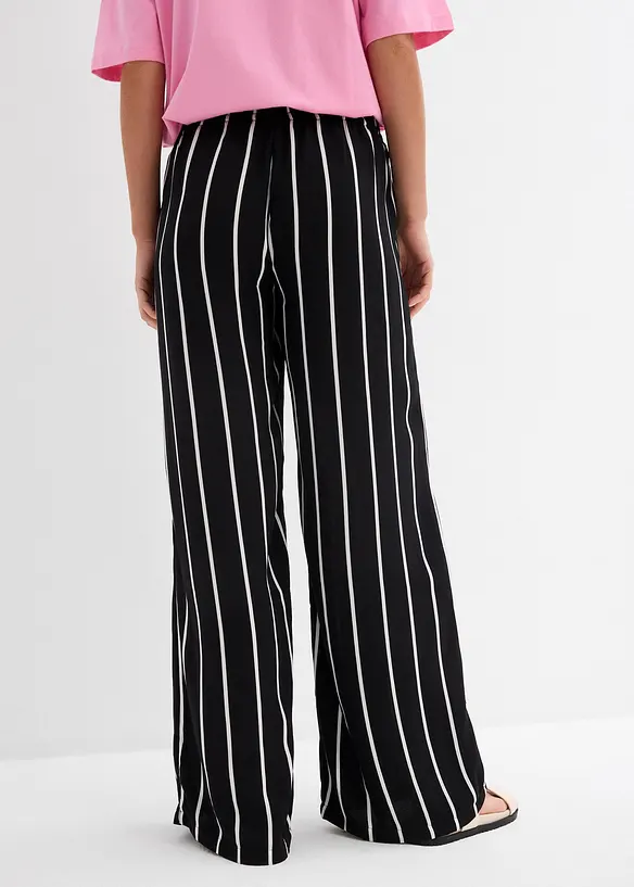 Pantaloni larghi in crêpe leggero, bonprix