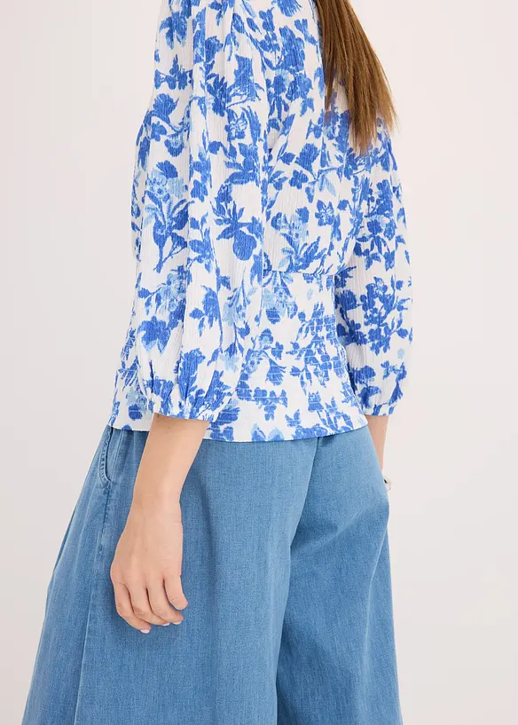 Maglia con inserto smock, bonprix