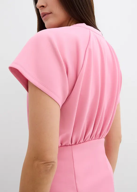 Abito in maglina con arricciatura, bonprix