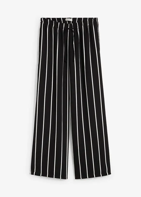 Pantaloni larghi in crêpe leggero, bonprix