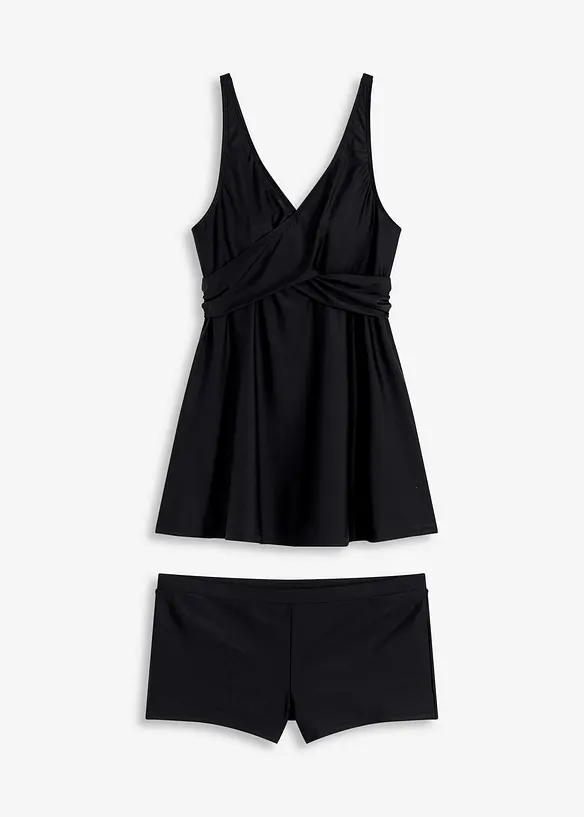 Tankini lungo con scollatura a V (set 2 pezzi), bonprix