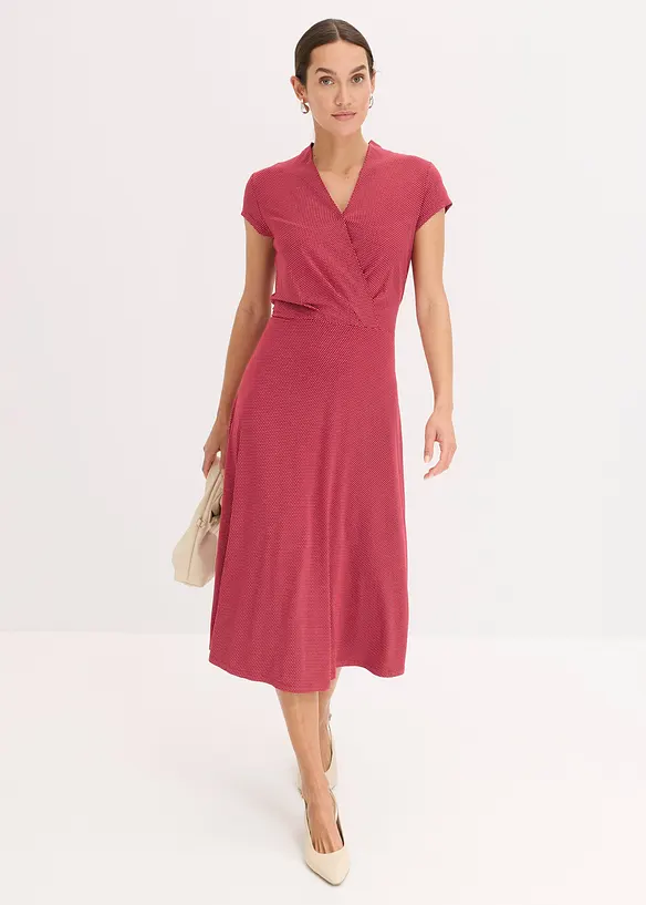 Abito midi in misto viscosa, bonprix