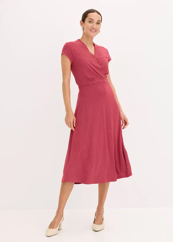 Abito midi in misto viscosa, bonprix