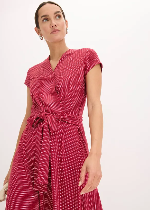 Abito midi in misto viscosa, bonprix