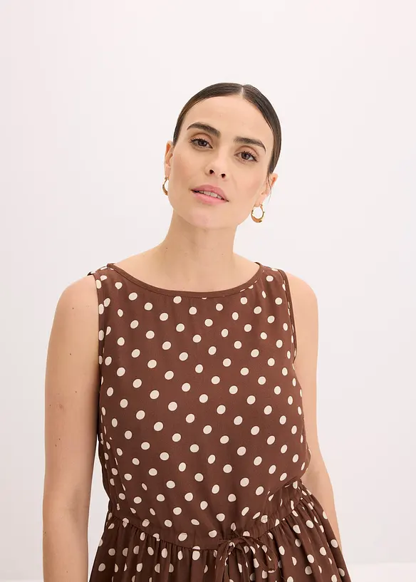 Abito midi con laccetto da annodare, bonprix