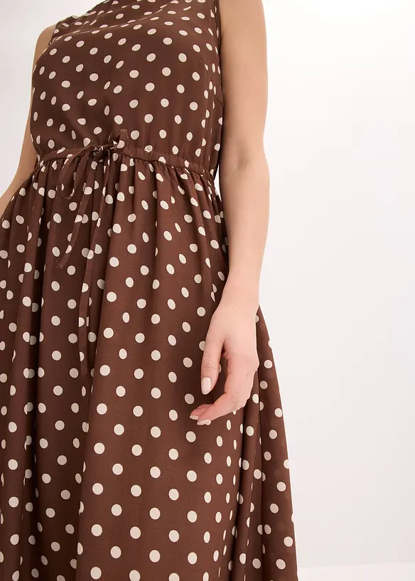 Abito midi con laccetto da annodare, bonprix