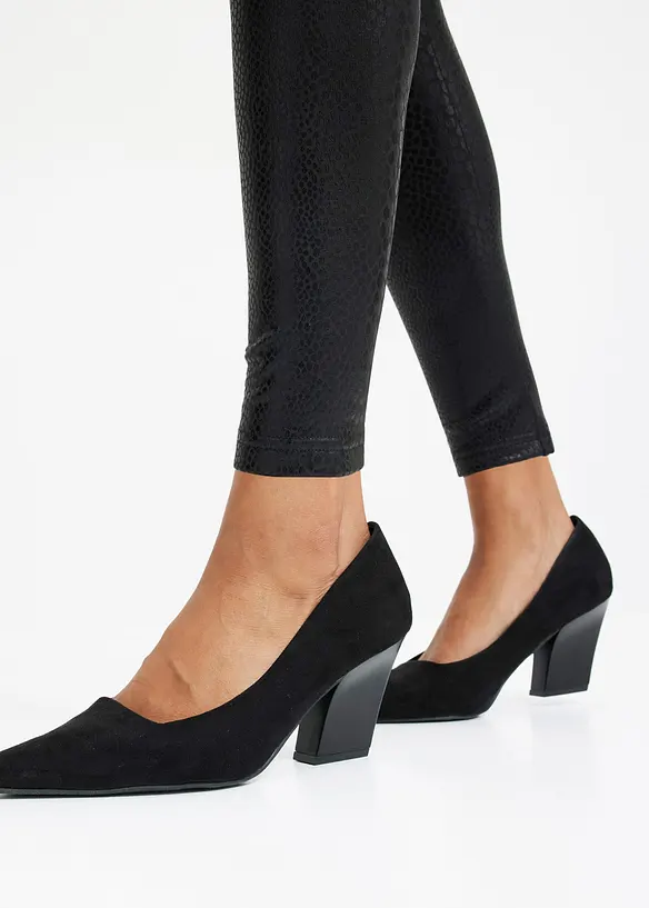 Leggings lucidi in similpelle, bonprix