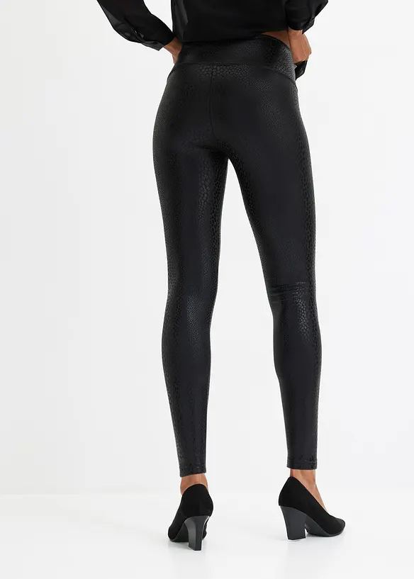 Leggings lucidi in similpelle, bonprix