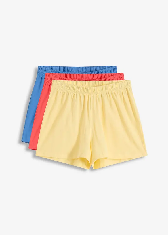 Pantaloni pigiama corti (pacco da 3), bonprix