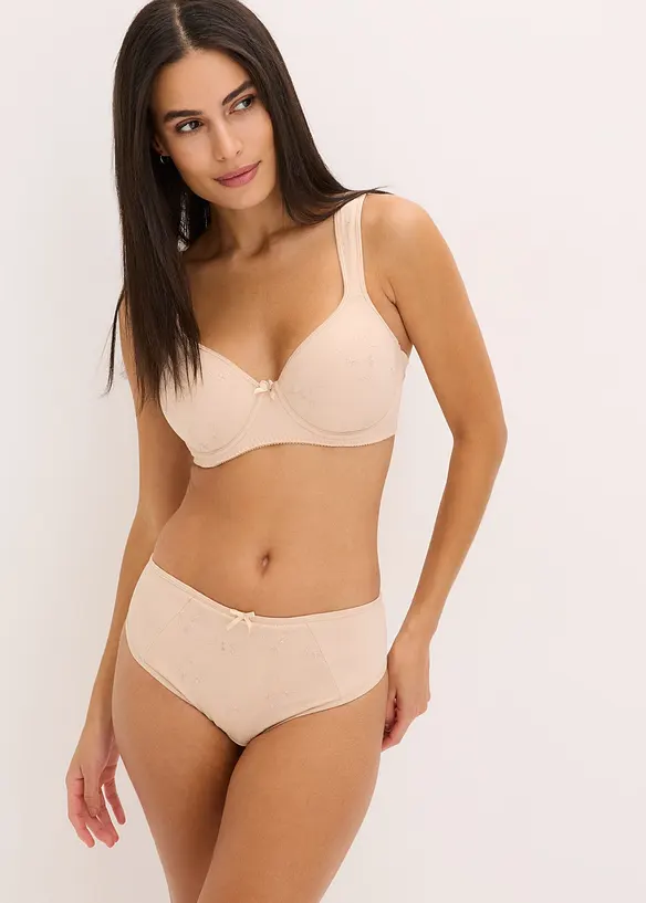 Reggiseno con coppe preformate ricamate, bonprix