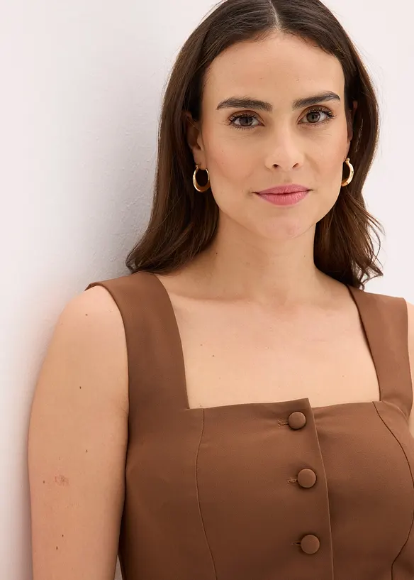 Top con bottoni, bonprix