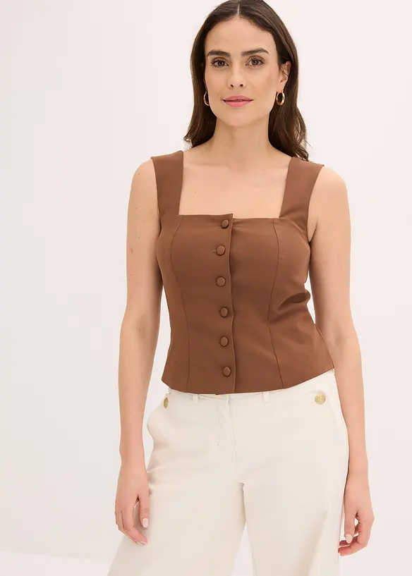 Top con bottoni, bonprix