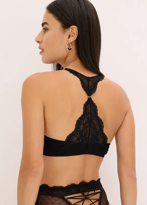Reggiseno con coppe preformate, allacciatura sul davanti e ferretto, bonprix