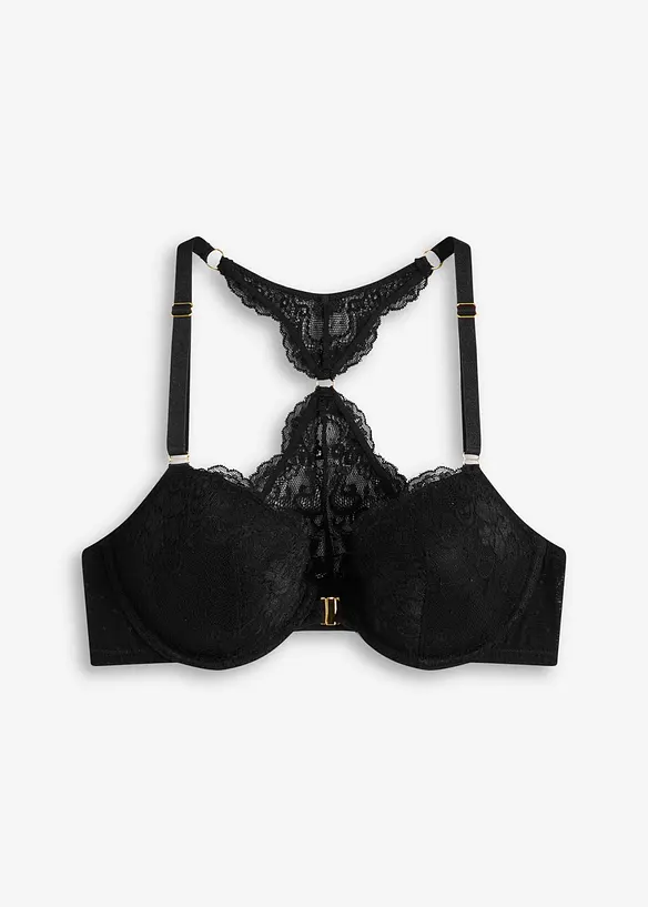 Reggiseno con coppe preformate, allacciatura sul davanti e ferretto, bonprix