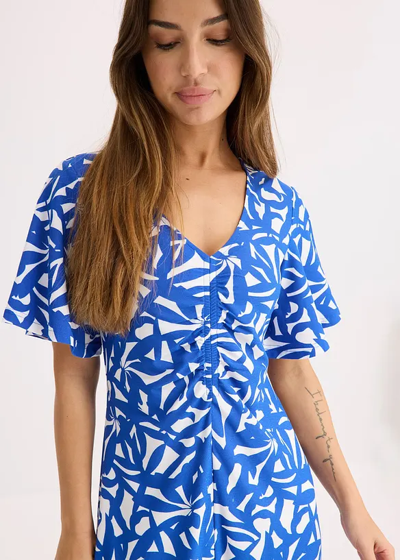 Abito di jersey con arricciatura, bonprix