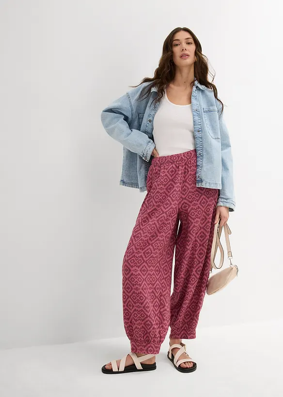 Pantaloni alla turca in puro cotone, bonprix