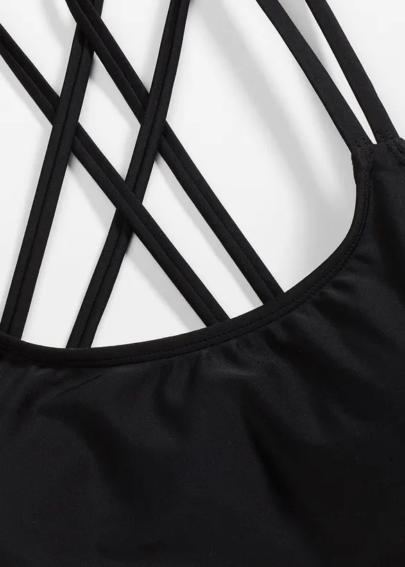 Reggiseno a bustier per bikini con spalline incrociate, bonprix