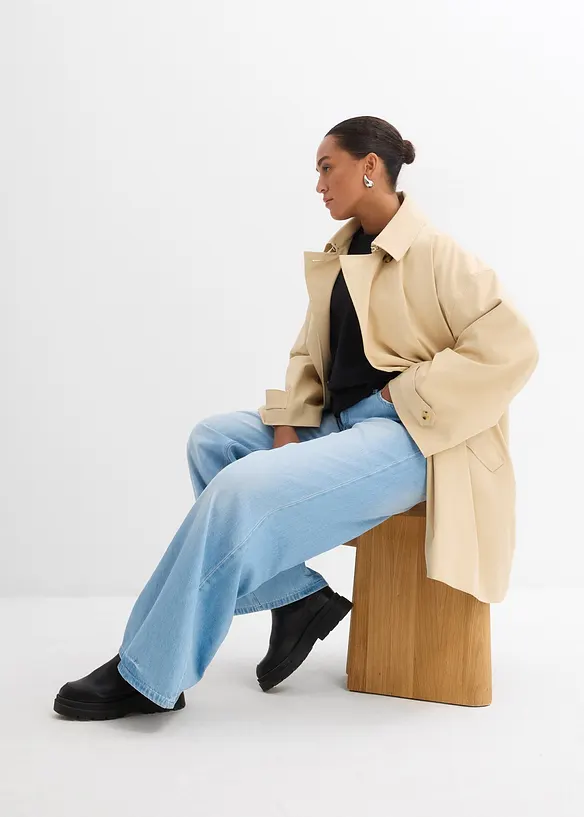 Trench svasato, bonprix