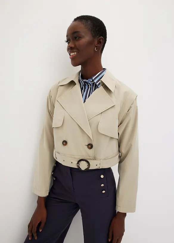 Trench con maniche e parte inferiore staccabili, bonprix