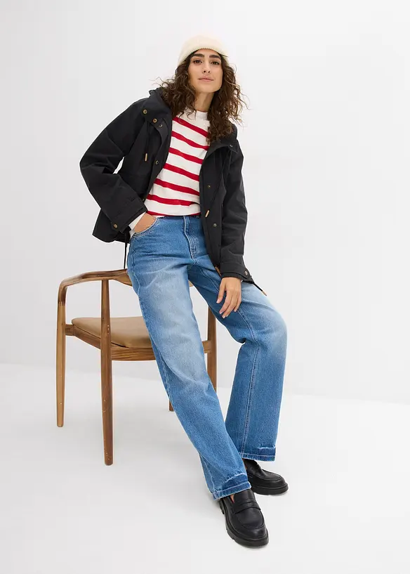 Giacca da mezza stagione con cappuccio, bonprix